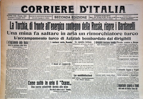 Corriere d'Italia - 3 maggio 1912 - Biblioteca-Archivio Rodi Egeo