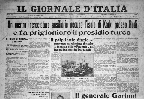 Il Giornale d'Italia - 10 maggio 1912 - Biblioteca-Archivio Rodi Egeo