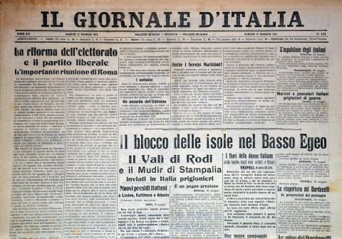 Il Giornale d'Italia - 11 maggio 1912 - Biblioteca-Archivio Rodi Egeo