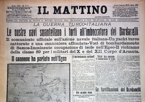 Il Mattino - 20/21 aprile 1912 - Biblioteca-Archivio Rodi Egeo