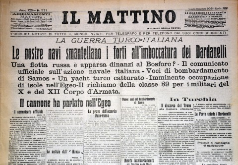 Il Mattino - 20/21 aprile 1912 notte - Biblioteca-Archivio Rodi Egeo