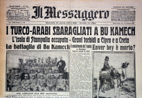Il Messaggero - 24 aprile 1912 - Biblioteca-Archivio Rodi Egeo