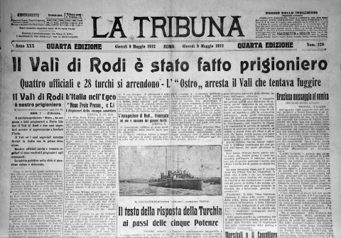 La Tribuna - 9 maggio 1912 - Biblioteca-Archivio Rodi Egeo