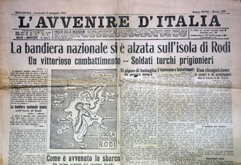 L'Avvenire d'Italia - 6 maggio 1912 - Biblioteca-Archivio Rodi Egeo