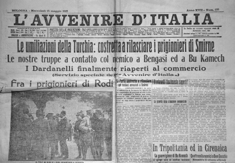 L'Avvenire d'Italia - 15 maggio 1912 - Biblioteca-Archivio Rodi Egeo
