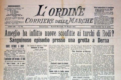 L'Ordine. Corriere delle Marche - 7/8 maggio 1912 - Biblioteca-Archivio Rodi Egeo
