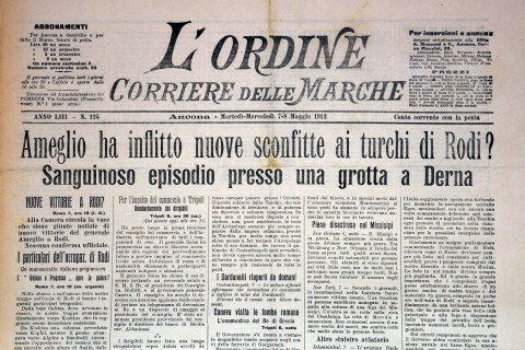 L'Ordine. Corriere delle Marche - 7/8 maggio 1912 - Biblioteca-Archivio Rodi Egeo