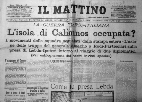 Il Mattino - 8/9 maggio 1912 - Biblioteca-Archivio Rodi Egeo