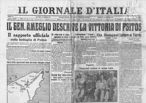 Il Giornale d'Italia - 21 maggio 1912 - Biblioteca-Archivio Rodi Egeo