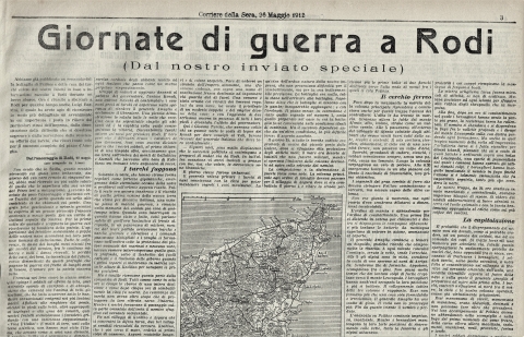 Corriere della Sera - 26 maggio 1912 - Biblioteca-Archivio Rodi Egeo