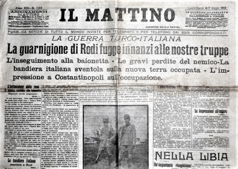 Il Mattino - 6/7 maggio 1912 - Biblioteca-Archivio Rodi Egeo