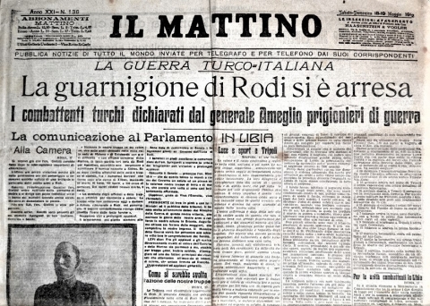 Il Mattino - 18/19 maggio 1912 - Biblioteca-Archivio Rodi Egeo