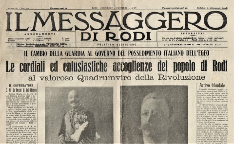 Il Messaggero di Rodi - 2 dicembre 1936 - Biblioteca-Archivio Rodi Egeo